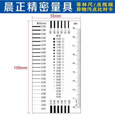 Point gauge, Point line gauge, stain gauge, dirty point number, card film ruler, appearance QC quality inspection area gauge