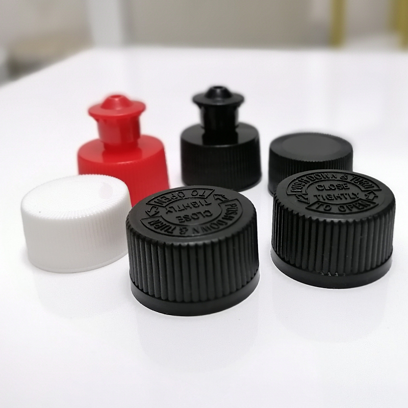 28 caliber plastic cap cap cap cap cap anti - theft lid pull cap pull up rotary lotion 500ML bottle