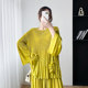 Foreign trade Miyake high-end design two-piece suit female 2023 spring new age-reducing loose pleated mother's clothing