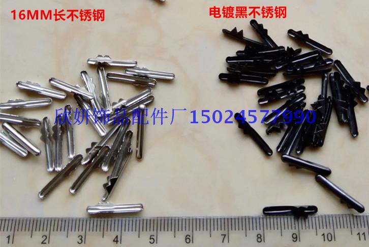 Manufacturer Supplies Stainless Steel Buckles, Tail Clip Buckles, 16mm Long Nail Buckles, Horse Buckles, Small Wire Buckles