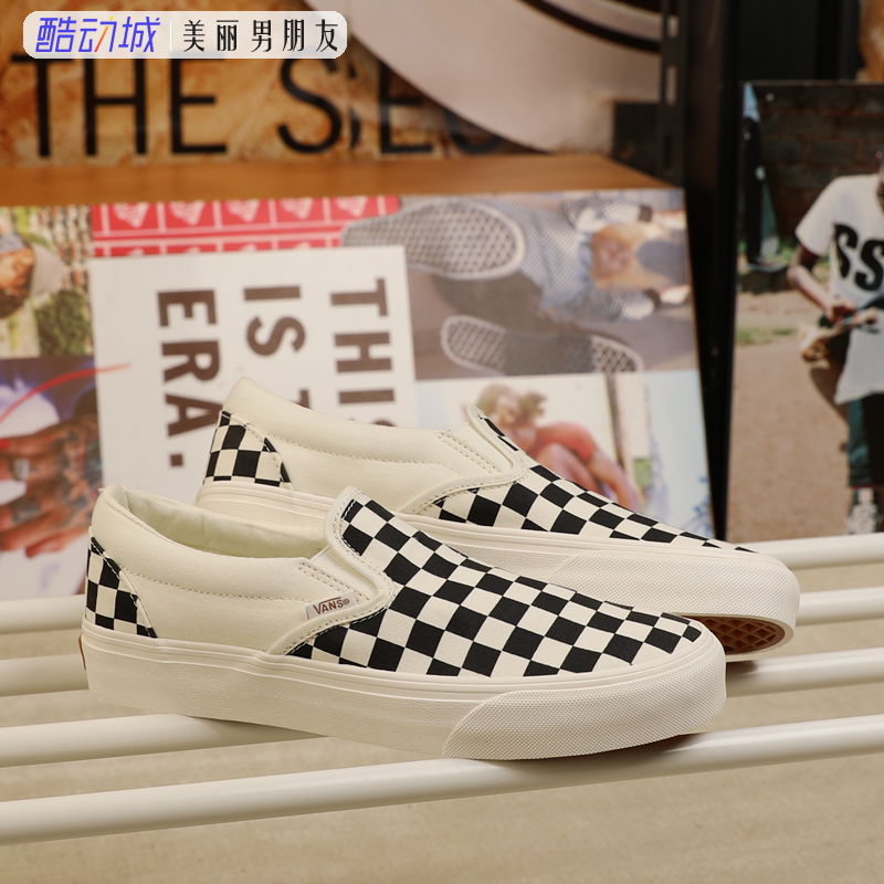 Vans Slip-On Vr3 Classic Black and White Checkerboard Slip-On Couple Canvas Shoes Vn0007Nc1Kp Vans Slip-On Vr3 Classic Black and White Checkerboard Slip-On Couple Canvas Shoes Vn0007Nc1Kp