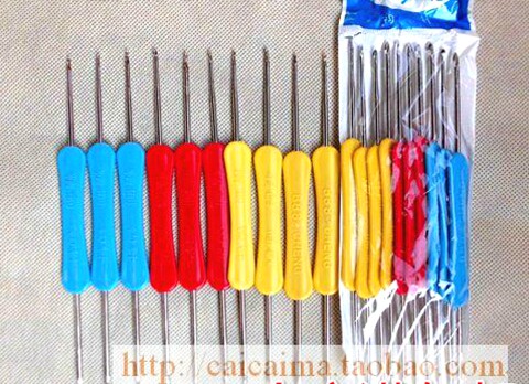 Double-ended crochet hook sweater sweater shoes crochet stainless steel double-ended crochet hand knitting DIY tools full