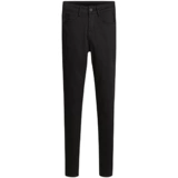 Черные джинсы, осенние приталенные эластичные штаны, 2024 года, высокая талия, в обтяжку