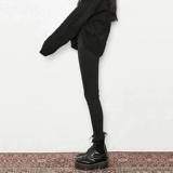 Черные флисовые джинсы с начесом, зимние удерживающие тепло штаны, высокая талия, в обтяжку