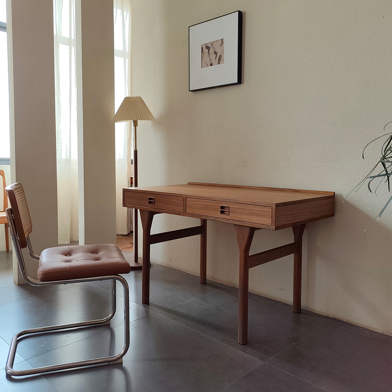 Retro Y Desk Burmese Teak Desk Teak Writing Desk