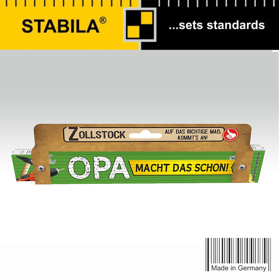 The size of the German Wooden Folding Ruler 30043