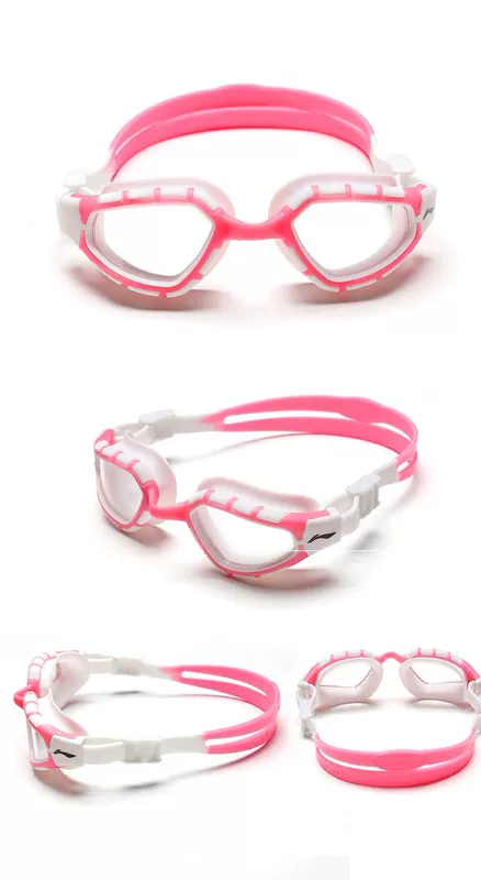 Kính râm trẻ em Li Ning nam và nữ thanh niên kính lớn chống sương mù kính bơi - Goggles kính bơi nữ