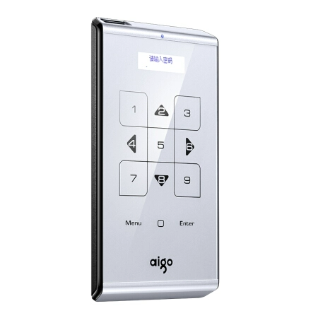 AIGO Patriot Crypto Hard Disk M21 2TB High -Speed ​​USB3.0 Touch Security Digital кнопка шифрована