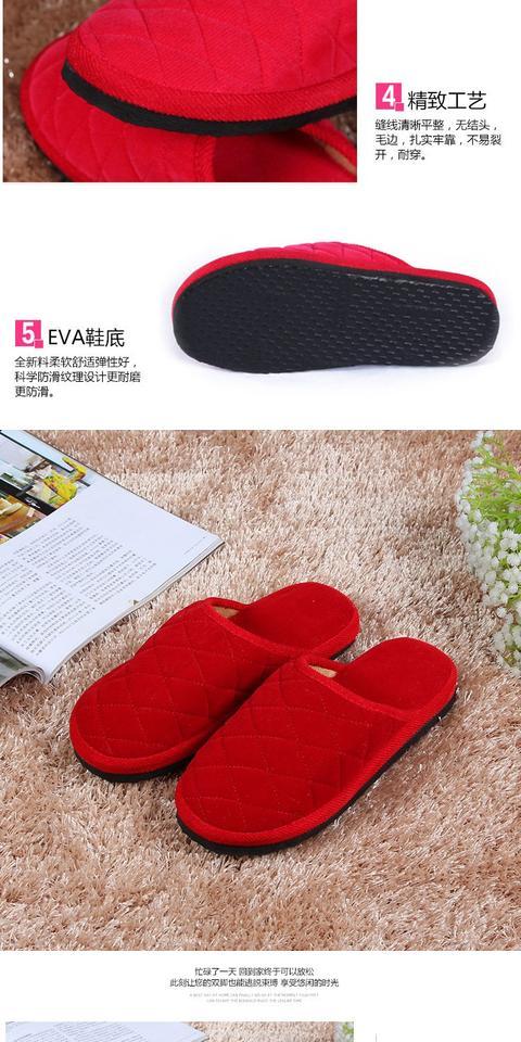 Phòng ngủ gia đình Baotou dép cotton ấm áp 2018 thu đông nam nữ mới sinh đôi làm việc bình thường phiên bản Hàn Quốc sandal nữ hàn quốc