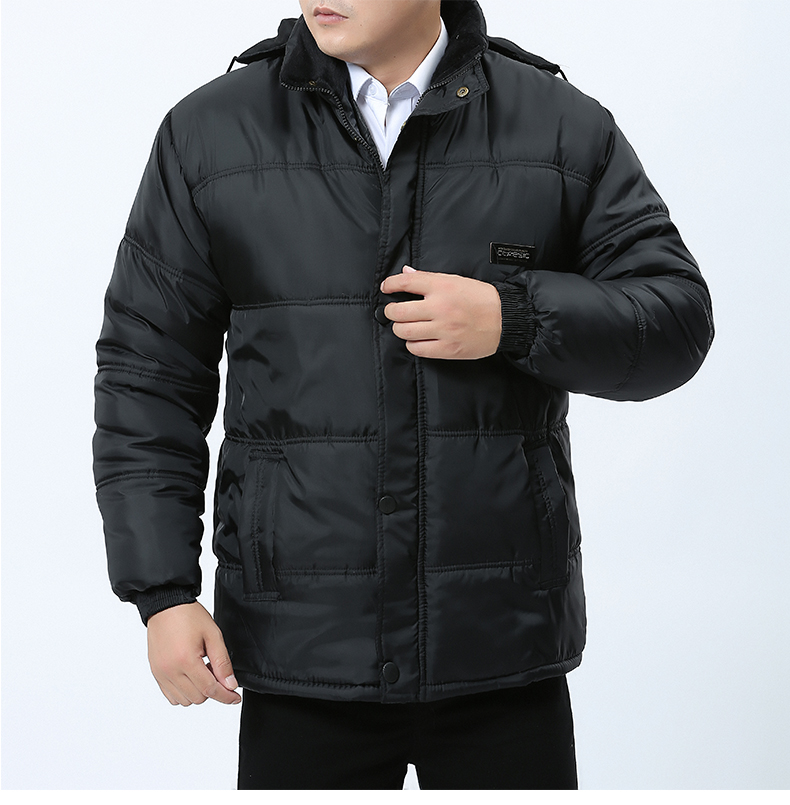 Áo khoác mùa thu đông 2018 cho nam trung niên áo khoác cotton cho cha mùa đông cộng với áo nhung cotton dày phù hợp với áo khoác trung niên áo khoác jean