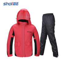 Ladies and girls raincoat rain pants suit riding wear light and thin breathable waterproof Korean fashion travel whole body raincoat