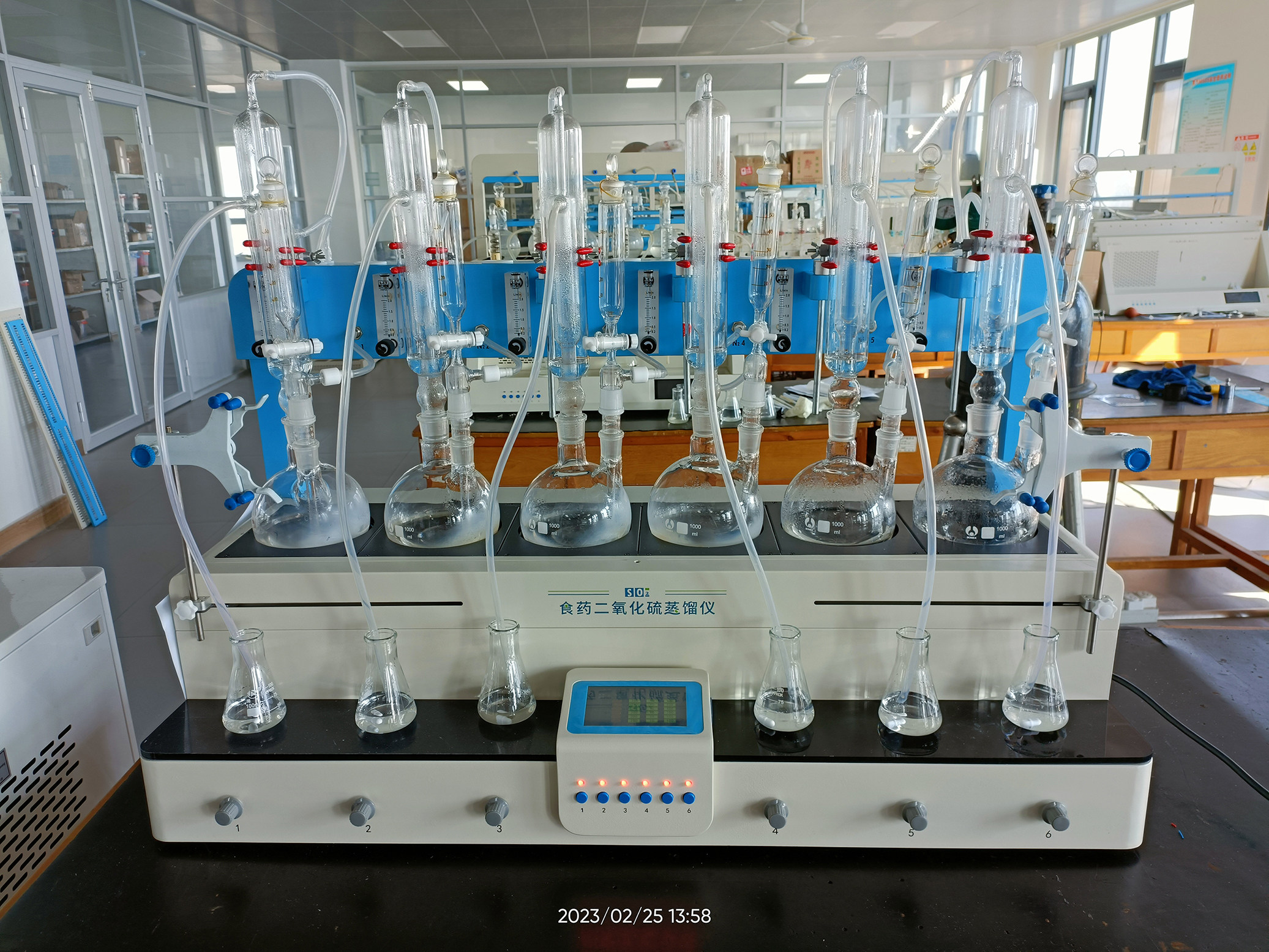 上海叶拓SEMSO-200食药二氧化硫蒸馏仪六联SEMSO-300A八联自动加
