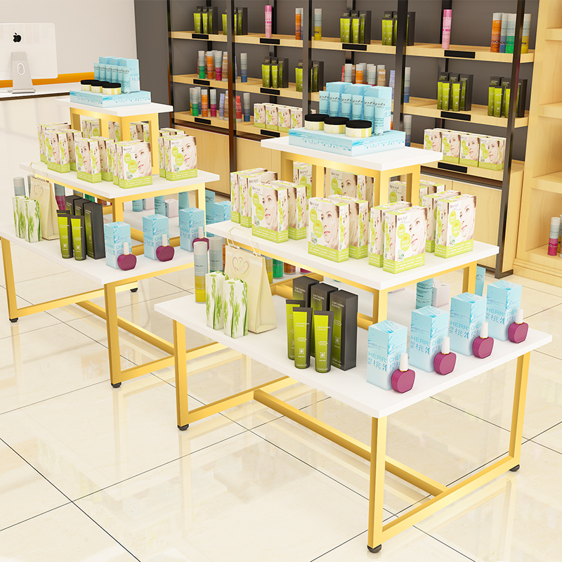 Supermarket flow table display table display table Mother and baby shop Nakajima cabinet shelf display cabinet Clothing store bag display rack