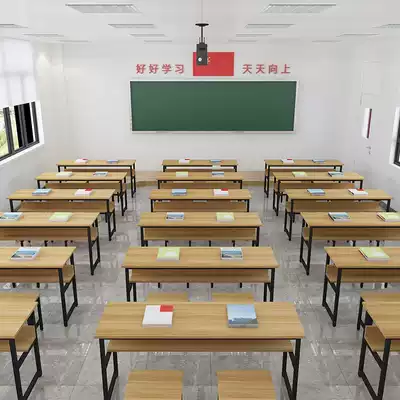 Desks and chairs Student tutoring class Institutional tutoring training class table Classroom School custodian class Cram school Classroom table