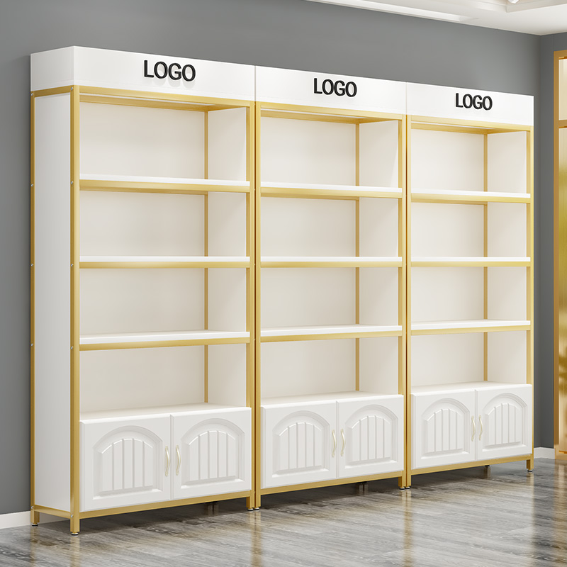 Cosmetics display cabinet Beauty salon product light luxury display rack Mother and baby shop sample display cabinet shelf Multi-layer shelf