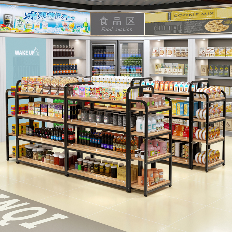 Supermarket shelf display rack Zhongdao shelf convenience store snacks bread display stand mother and baby store display cabinet Zhongdao cabinet