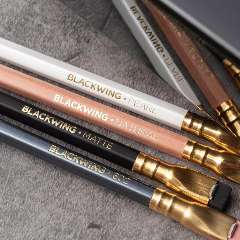 American Palomino Blackwing 602 pearl logs Black eras matte pencil Japan