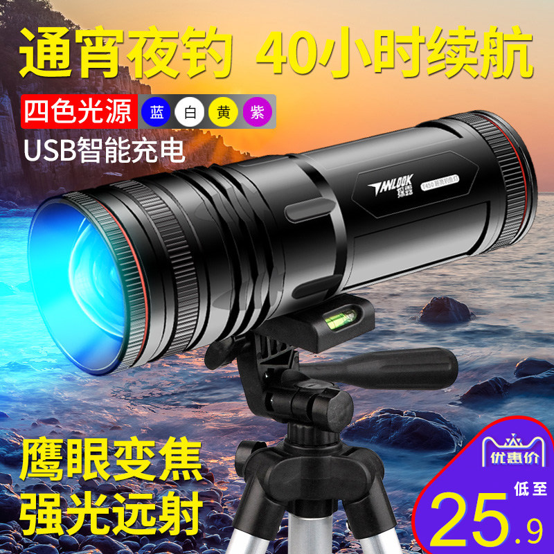 Hookfish lamp night hook light blue light fishing lights fish night fish light blue light fish light at night fishing electric light