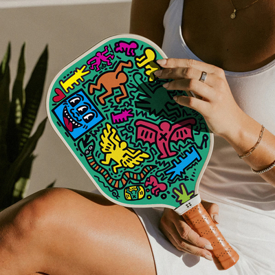Карбоновый игровой набор Pickleball Paddl профессионального уровня Кит Харинг Граффити