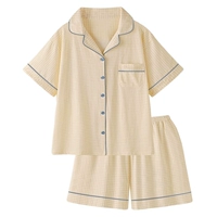 8039#светло -желтые короткие шорты сетки