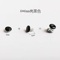 Ярко-черные двусторонние шпильки 6*6 мм.