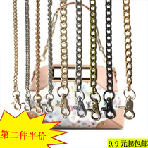 Wear-resistant color-preserving shoulder chain bag chain strap for womens shoulder bag with metal iron chain shoulder strap aluminum chain