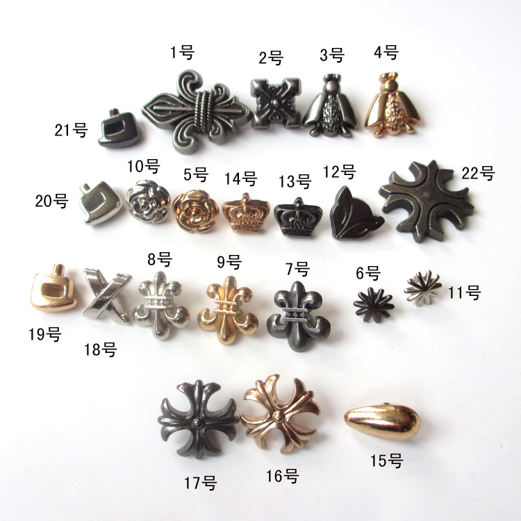 Boutique DIY Special Shape Rivets Floral Worms Foodie Fox Bump Nails DIY Shoes Accessories Bag Accessories Accessories Accessories