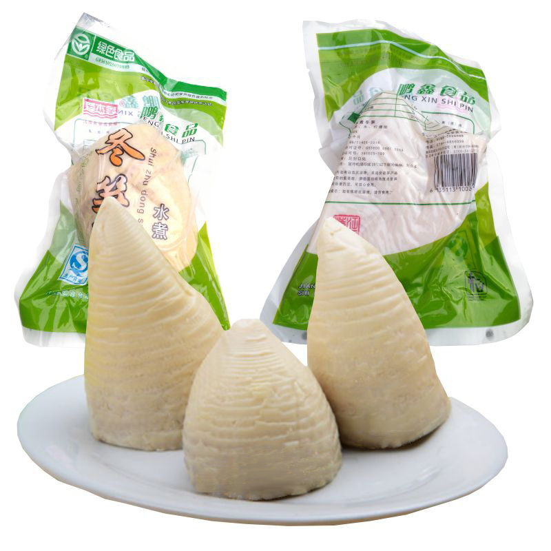 Winter bamboo shoots fresh 5 pounds of bamboo shoots wild freshly dug spring bamboo shoots Clear water Bamboo shoots boiled bamboo shoots 500g*5 bags