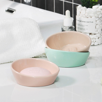 Swiss SPIRELLA plain Bail Ceramic fashion soap box Drain soap box Creative lidless handmade soap holder