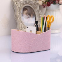 Janeouya crocodile pattern ingot leather coffee table remote control box creative office desktop storage box