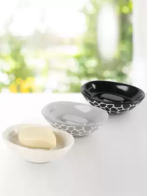 Swiss brand SPIRELLA creative Pebble ceramic fashion handmade soap box soap dish drain soap box