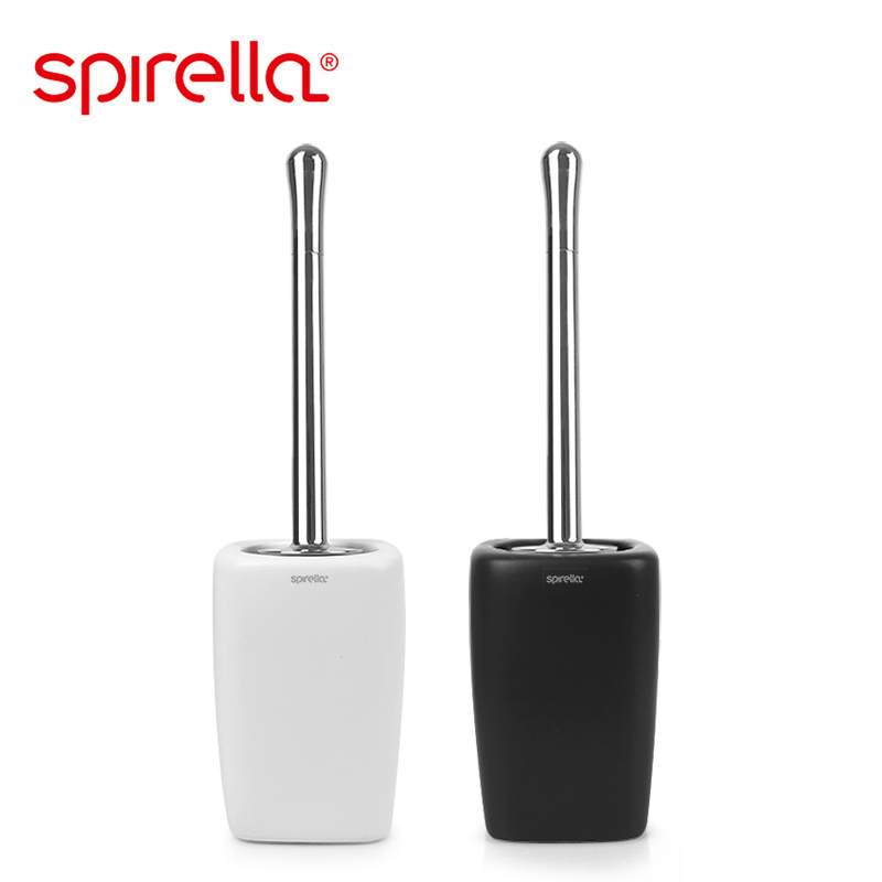 Swiss SPIRELLA fashion ceramic no dead angle toilet brush set toilet wash toilet brush can be replaced with brush head