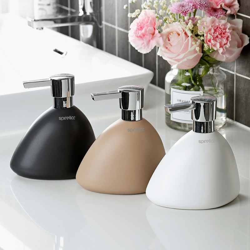 Swiss brand SPIRELLA creative ETNA ceramic large-capacity hand sanitizer bottle bath soap dispenser lotion bottle