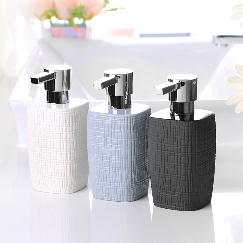 Swiss SPIRELLA ceramic household hand sanitizer bottle creative hotel press-type lotion sub-bottling soap dispenser