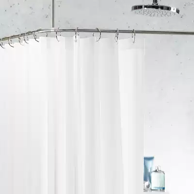 Swiss SPIRELLA shower curtain cloth waterproof and mildew-proof bathroom shower curtain rod set punch-free powder room curtain