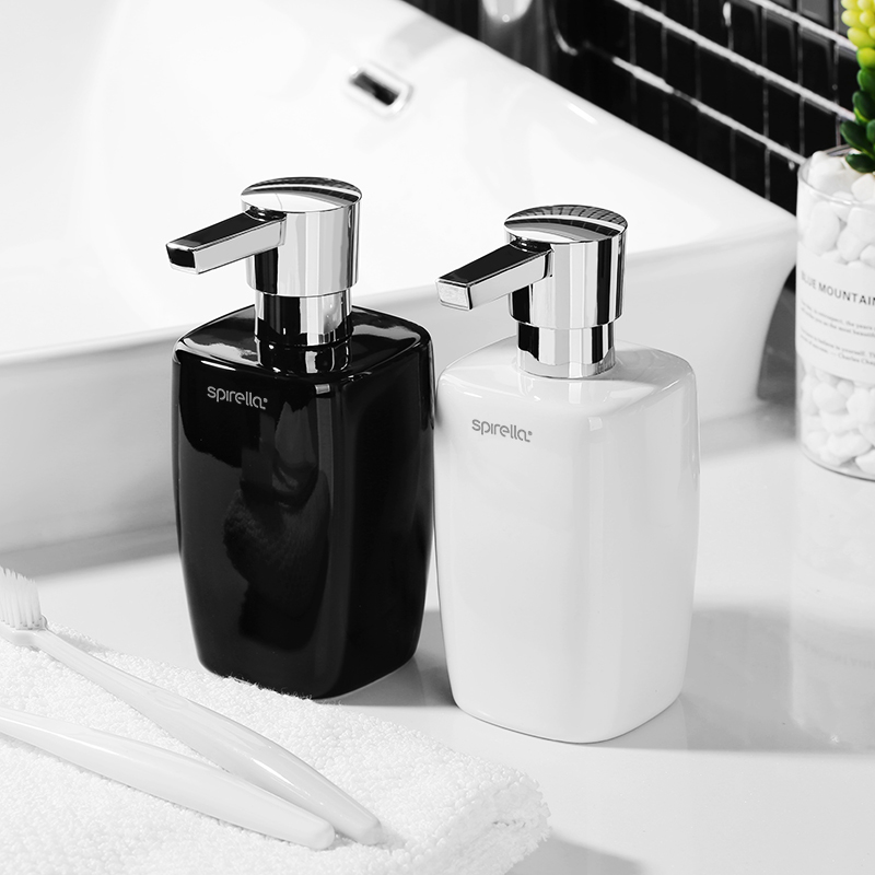 Swiss spirella bright ceramic creative hotel hotel hand sanitizer bottle soap dispenser lotion bottle sub-bottling