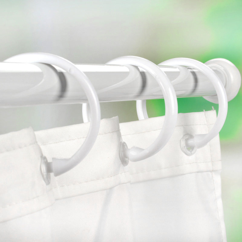 Plastic snap-on extra shower curtain ring Shower curtain hook Yarn curtain ring hook O-shaped ring hanging ring