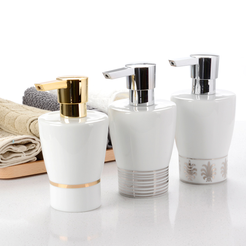 European fashion the glossy ceramic sanitary ware Spirella silk pury contracted Mr Premji circular lotion bottle of liquid soap
