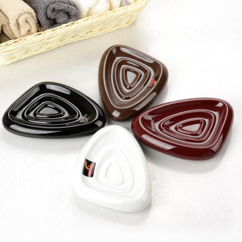 SPIRELLA silk pury creative Etna stone bright glaze ceramic soap box of soaps bracket design, Switzerland