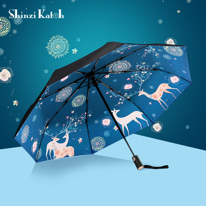 Fully Automatic Umbrella for Women, Double-Layer Sun Protection, Rain or Shine Dual-Use, Portable Sunshade, Uv Protection, Foldable Small Umbrella Fully Automatic Umbrella for Women, Double-Layer Sun Protection, Rain or Shine Dual-Use, Portable Sunshade, Uv Protection, Foldable Small Umbrella