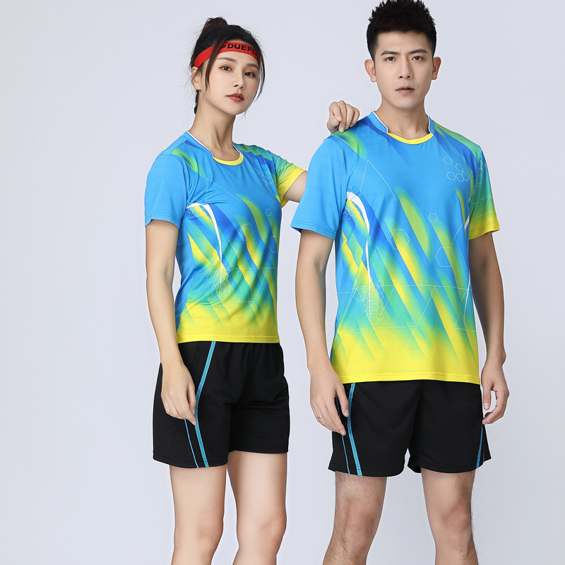 Customize the new Badminton Couple Couple suit Competition Clothing Speed Dry Gas Volleyball Jersey Table Tennis Sport Training Wear