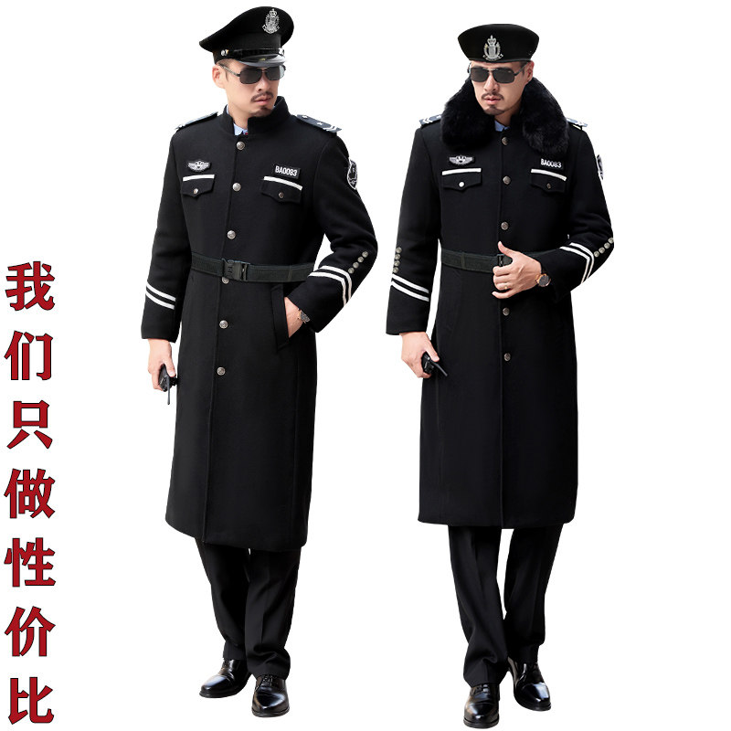 Italian Fodoni winter security clothing wool coat thickened cotton liner warm autumn and winter security property coat