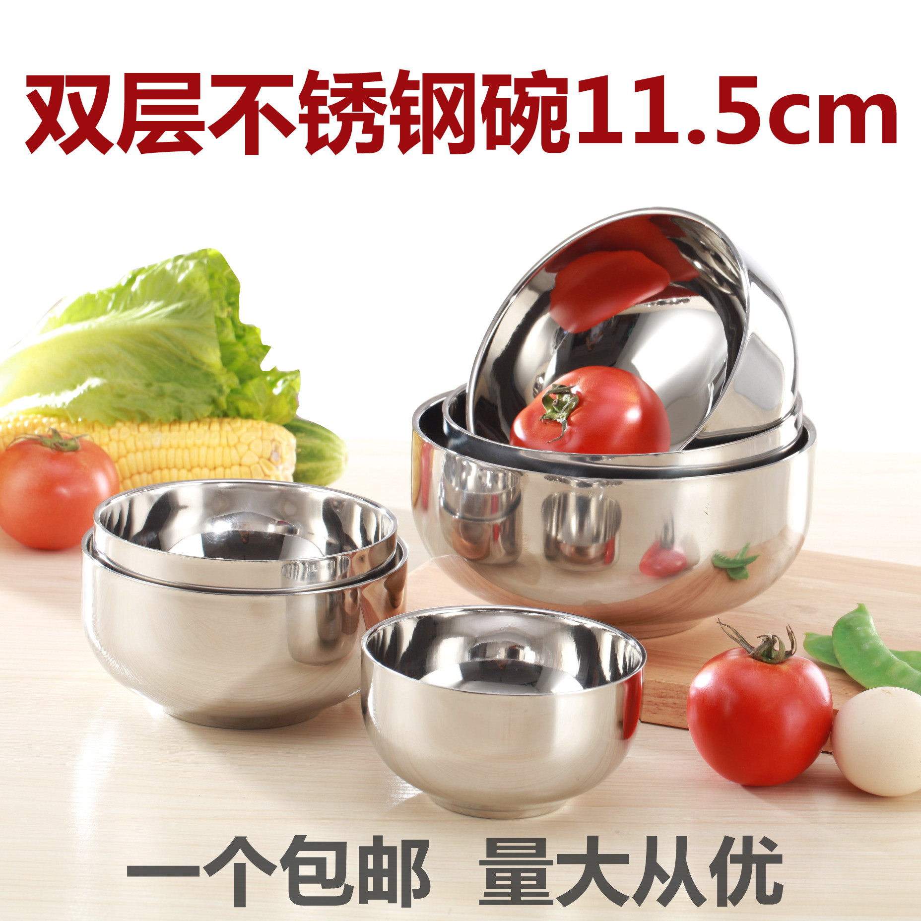Mini Bowl Children Bowls Deputy Food Bowl Small Stainless Steel Bowl 304 Small Rice Bowl Baby Bowl Toddler Bowl Home Wine Bowl