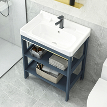 Nordic bathroom cabinet combination modern simple small apartment toilet wash table basin wash basin ceramic wash basin
