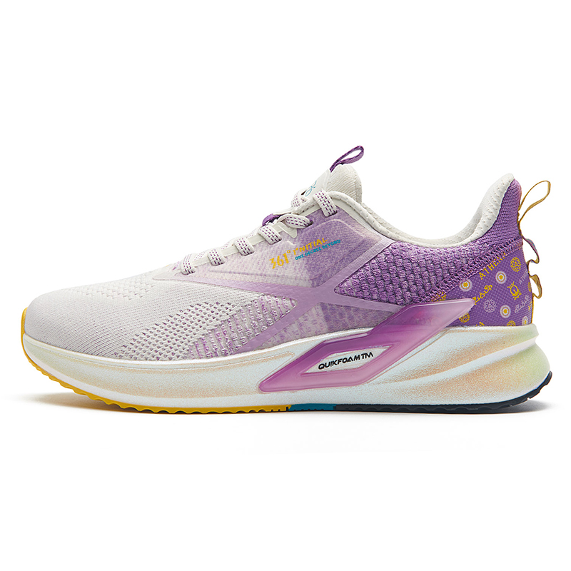 Feather White / Magic Purple361 Women's Shoes gym shoes 2021 summer new pattern 361 degrees ventilation Running shoes
