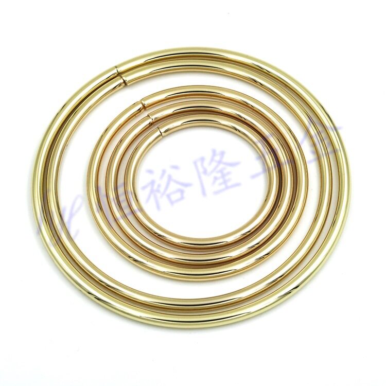 Large Cirque Bracelet Hardware 12CM Metal Circle Upmarket Hang Plated Woman Bag Hand Iron Coil Wrap Accessories Cirque