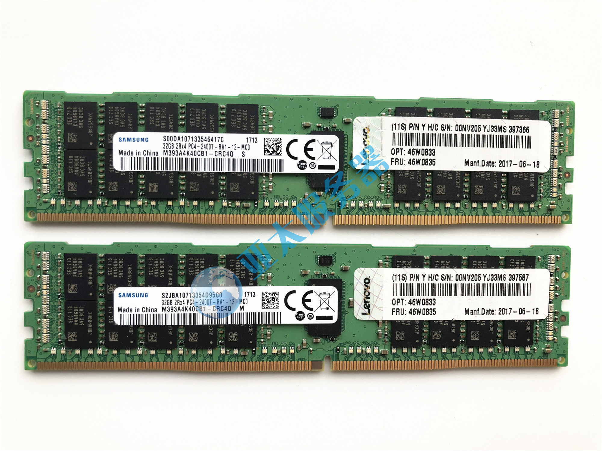 IBM Lenovo 46W0833 46W0835 32GB 46W0835 2RX4 2RX4 PC4-2400T server memory