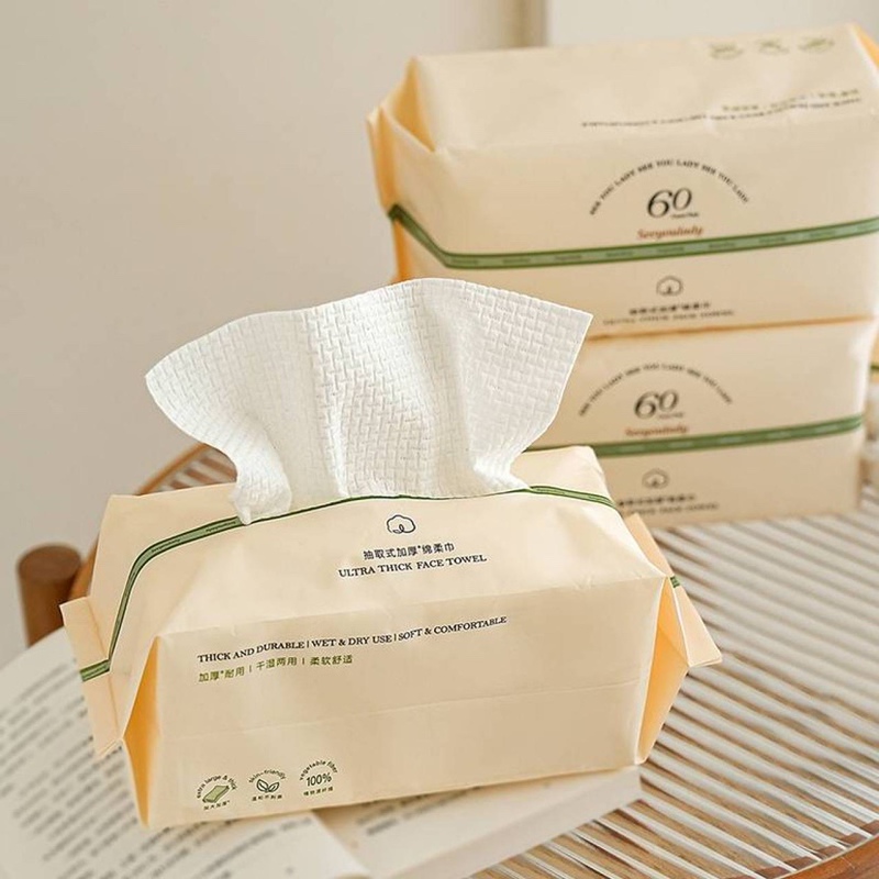 International First-Line Manufacturer Disposable Pull-Out Thickened Dry and Wet Dual-Use Soft Facial Cleansing Towel