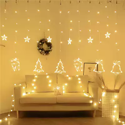 Christmas tree lights decorations led small color lights shop window Christmas room bedroom decoration scene layout