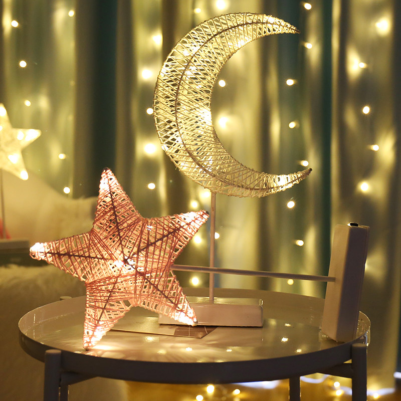 LED lights flash lights full of stars romantic net red room arranged love star lampstand lighting choreographed lamp